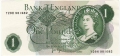 Bank Of England 1 Pound Notes Portrait 1 Pound, U33A